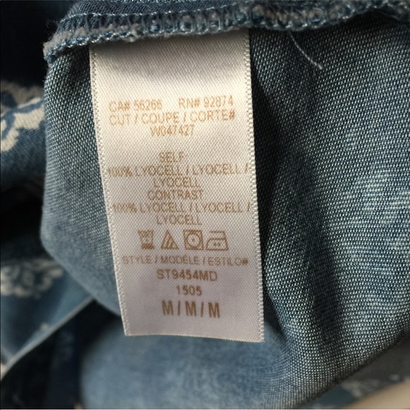 Splendid printed chambray button down shirt - Picture 8 of 8